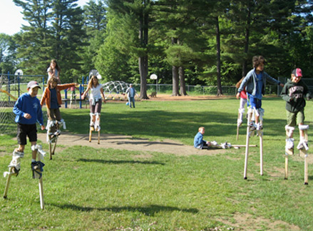 Stilt walking workshop