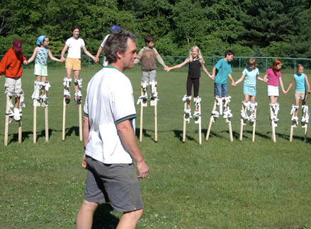 Stilt walking workshop