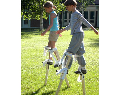 Stilt walking workshop